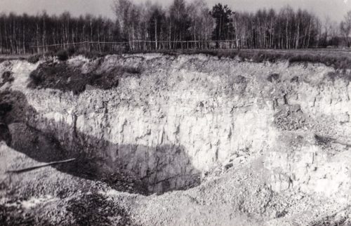 Stróża-Sachalin k. Wojciechówki, kopalnia wapienia, 1978 r.